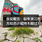 永安期货:股东浙江东方拟合计减持不超过3%公司股份(图4) 永安期货:股东浙江东方拟合计减持不超过3%公司股份(图4)