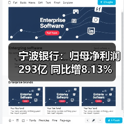 宁波银行:归母净利润293亿 同比增8.13%(图1) 宁波银行:归母净利润293亿 同比增8.13%(图1)