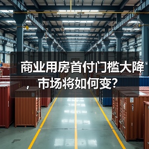 商业用房首付门槛大降,市场将如何变?(图1) 商业用房首付门槛大降,市场将如何变?(图1)