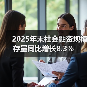 2025年末社会融资规模存量同比增长8.3%(图1) 2025年末社会融资规模存量同比增长8.3%(图1)