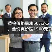 黄金价格暴涨50元/克，金饰克价破1500元真相（图3）