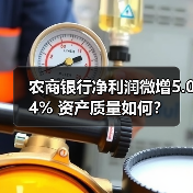 农商银行净利润微增5.04% 资产质量如何？（图2）