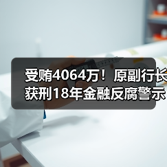 受贿4064万！原副行长获刑18年金融反腐警示（图2）