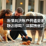 医保共济账户开通需余额达标吗？详解跨省共济使用规则（图1）