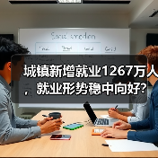 城镇新增就业1267万人，就业形势稳中向好？（图1）