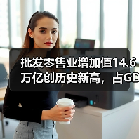 批发零售业增加值14.6万亿创历史新高,占GDP比重达10.4%(图1) 批发零售业增加值14.6万亿创历史新高,占GDP比重达10.4%(图1)