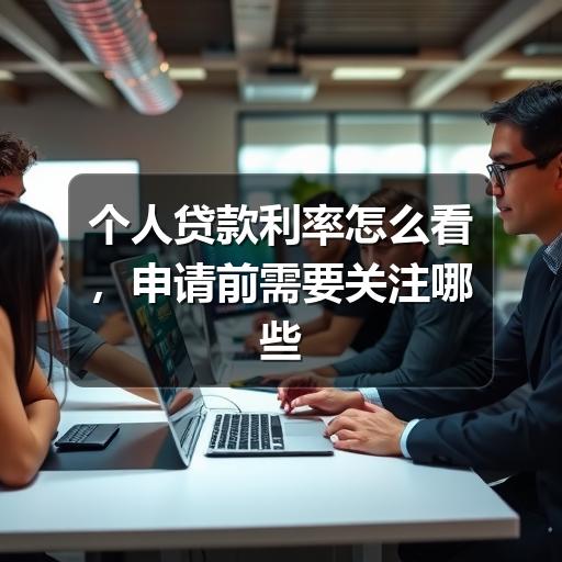 个人贷款利率怎么看,申请前需要关注哪些因素