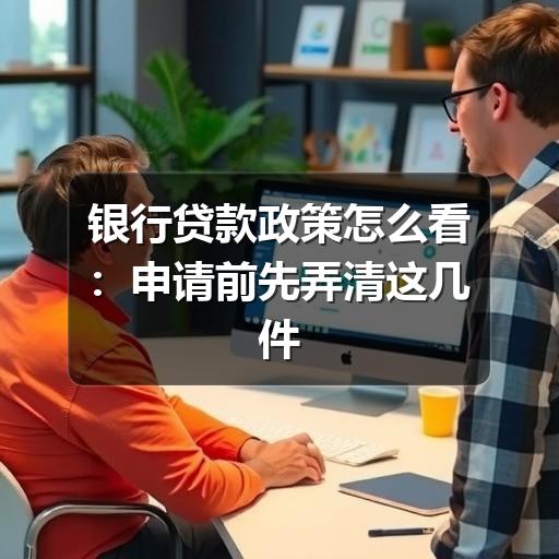 银行贷款政策怎么看：申请前先弄清这几件事