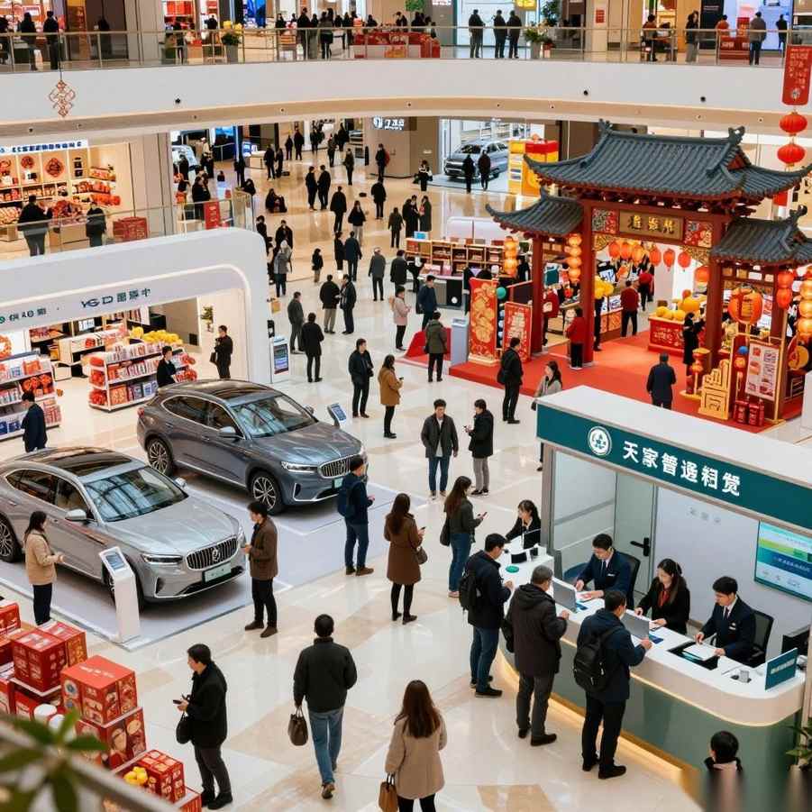 金融活水润新年 元旦消费暖意浓 金融活水润新年 元旦消费暖意浓