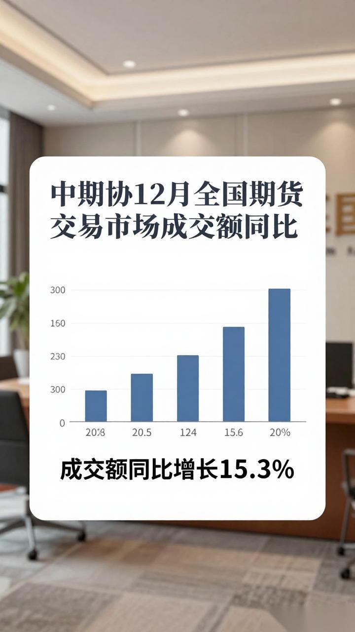 中期协:12月全国期货交易市场成交额同比增逾58% 中期协:12月全国期货交易市场成交额同比增逾58%