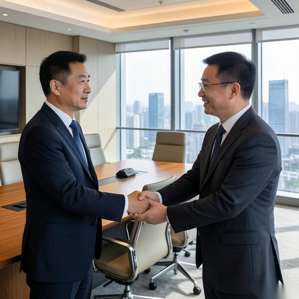 打造银企合作共赢新标杆、新典范 葛海蛟与中国电子董事长李立功举行工作会谈