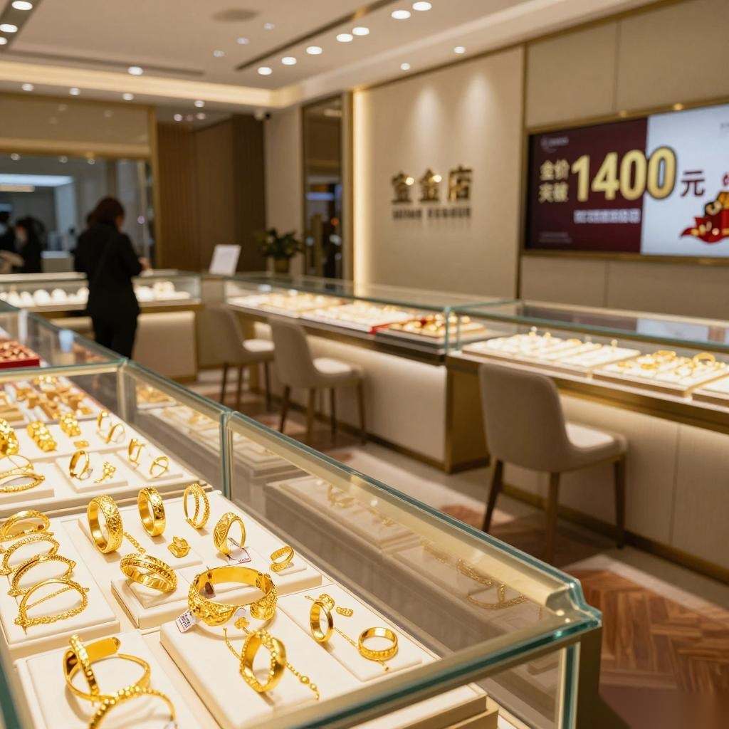 金饰克价首破1400元