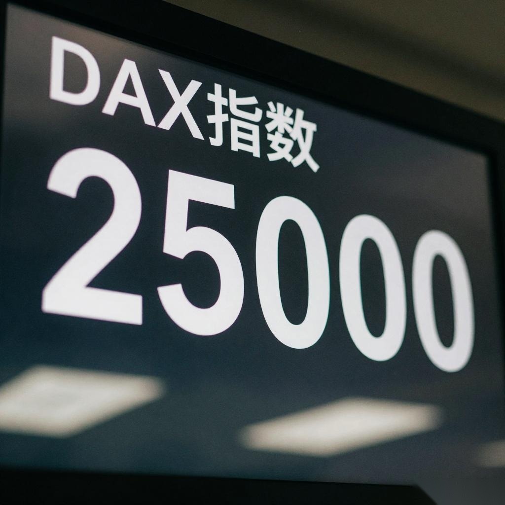 德国法兰克福股市DAX指数首次突破25000点