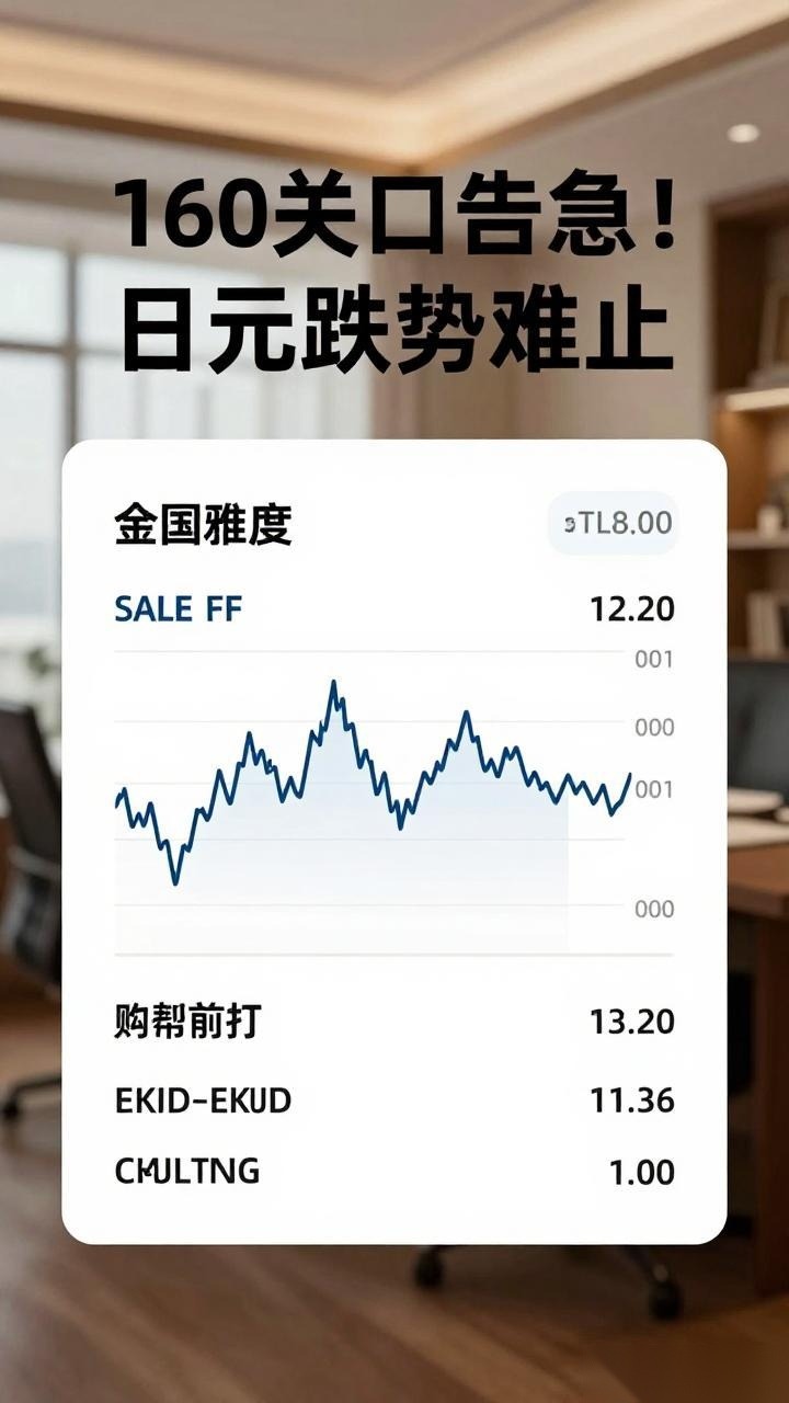 160关口告急！日元跌势难止